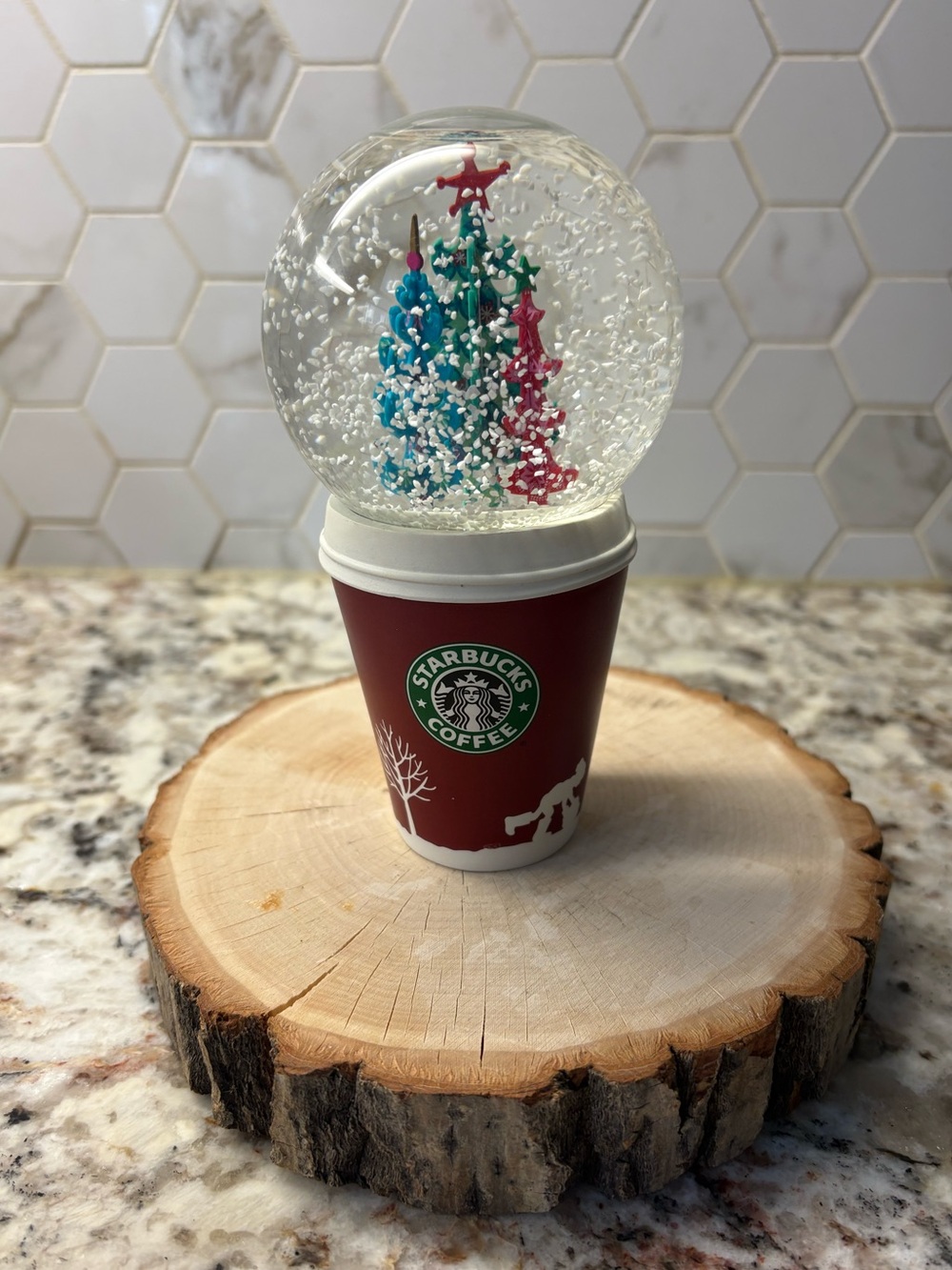 Starbucks Red Cup Collectible Snow Globe 2006